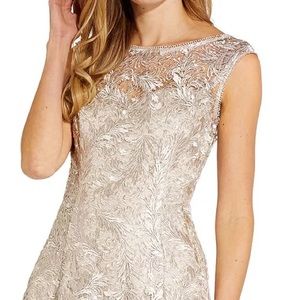 ADRIANNA PAPELL
Embroidered A-Line Dress